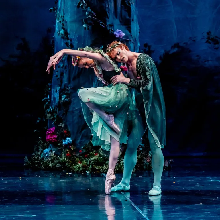 Claire Rapp & Joshua Van Dyke in Misdummer Night's Dream by South Carolina Ballet